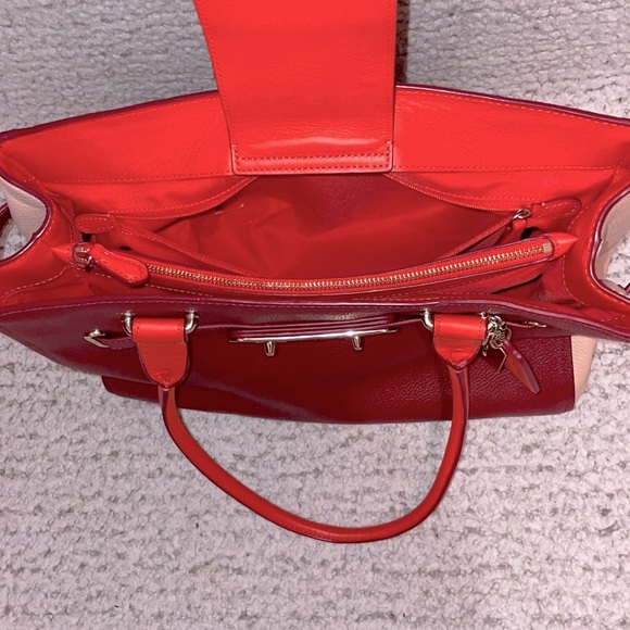 Coach Swagger Colorful Colorblock Leather Caryall Shoulder Bag Purse Tote - Picture 12 of 13